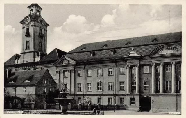 Schloss in Sorau Niederlausitz Ostbrandenburg Postkarte AK