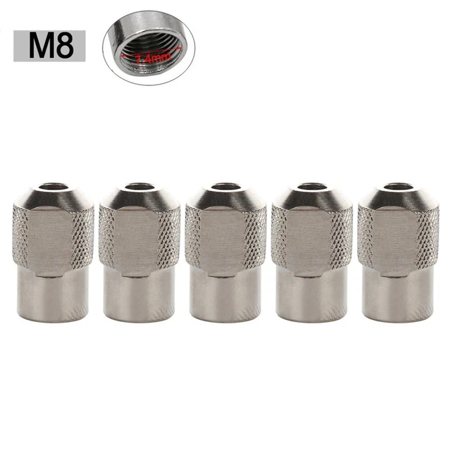 Comodi e robusti 5 pz M8X0 75 mm dadi mandrino in lega di zinco per utensili rot