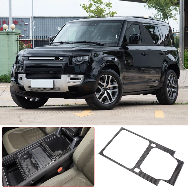 CARBON FIBER CENTER Console Storage Panel Sticker For Land Rover