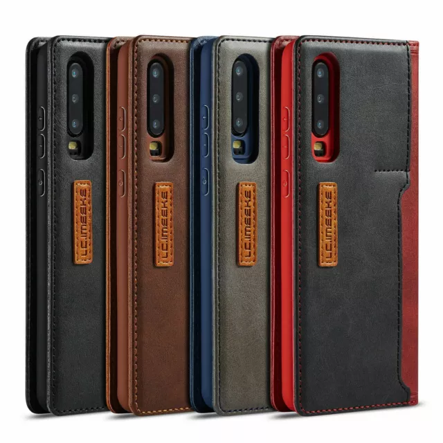 For Huawei P30 Pro P20 Lite Mate20 Pro Magnetic Leather Wallet Phone Case Cover