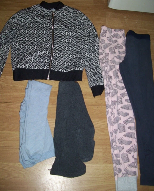Pacchetto di abbigliamento ragazza. Età 10-11 anni. Collant, leggings, giacca, ripaghi. Posta gratuita! 2