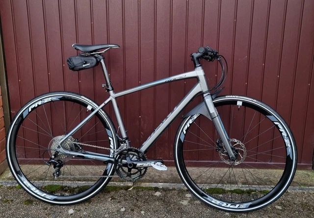 Giant rapid 3 2018 flat bar road bike grey on sale