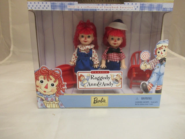 2000 KELLY Tommy as Raggedy Ann Andy Barbie Doll 1st in