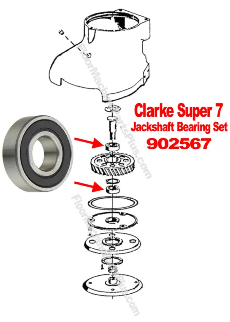 Clarke  Super 7 S7r Jackshaft Bearing Set 902550