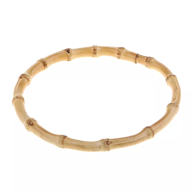 Bamboo Handles for Handbag DIY Bag Accessories Straps Sewing Craft 15cm Dia