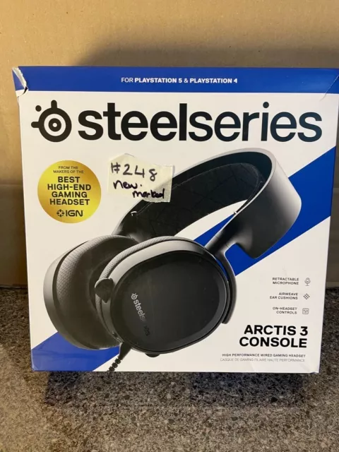 SteelSeries Arctis 3 Gaming Headset Xbox One, PS4, PS5 Switch - Black #248
