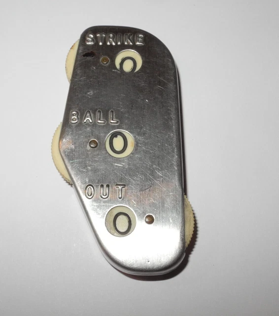 Compteur D'arbitres Wilson Jumpire Vintage – Inox Et Plastique, Cliqueur Strike/Out (USA)