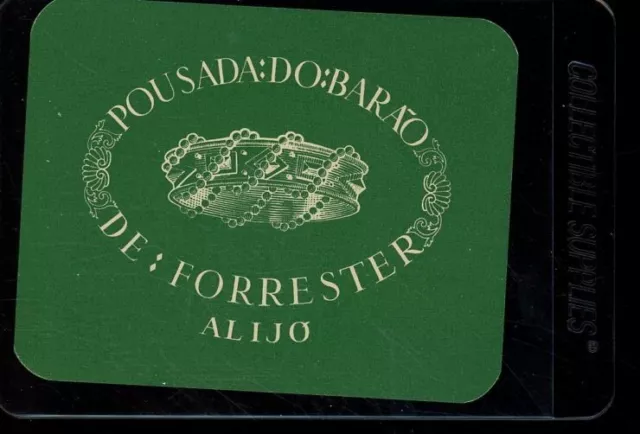 Portugal Pousada Do Barao De Forrester Alijo Hotel Luggage Label