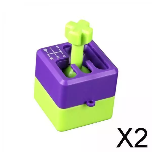 2X Manual Shifter Box Keychain for Boyfriend Automotive Accessories Sensory