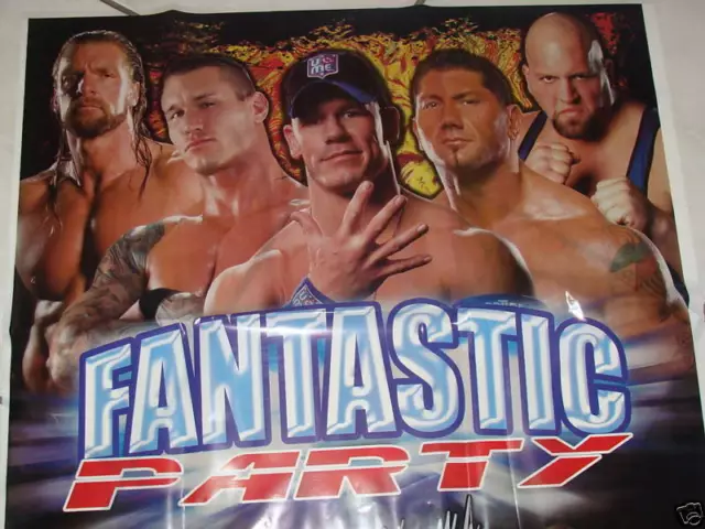 Wwe Wrestling Banner Party Supplies John Cena, Bautista 3