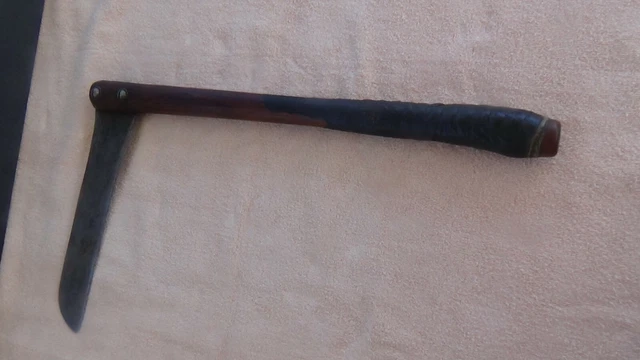 Vtg Splitting Froe Hand Forged Primitive Shake & Shingle Tool Barn Find
