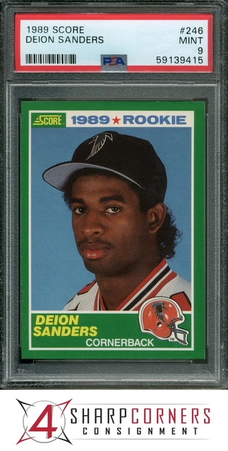 1989 Score #246 Deion Sanders Rc Falcons Hof Psa 9 A5284-415
