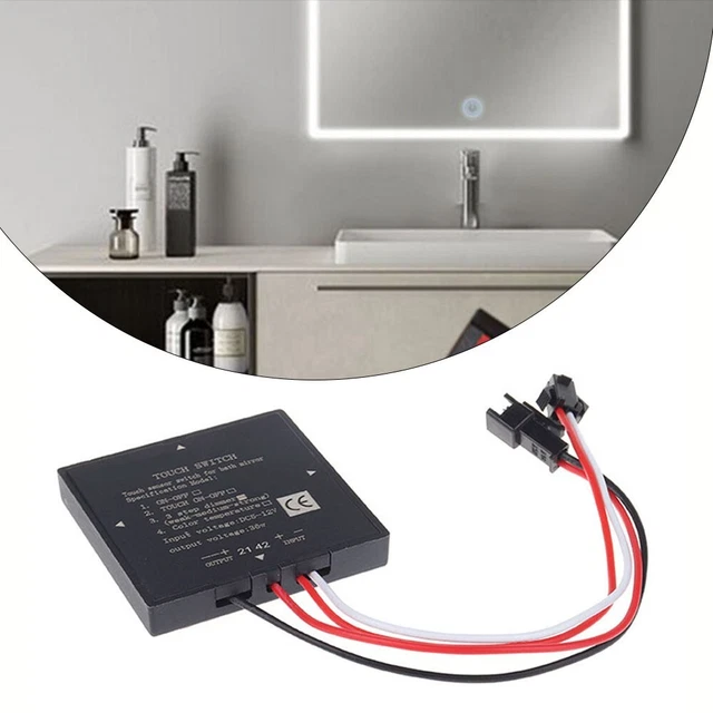 Miroir LED De Salle De Bain Atlanta Avec Interrupteur Tactile - Montage Mural, Design Moderne