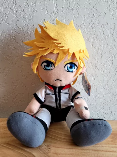 Disney Kingdom Hearts Doll Roxas Square Enix 2006 Plush Stuffed Boy Blonde Hair