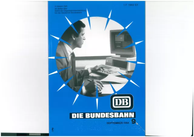 La Bundesbahn DB Rivista Settembre 1984 9/84 1609-14-87