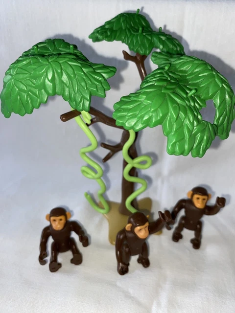 Lot PLAYMOBIL Vintage Safari – Personnages, Animaux, Véhicules – Sets 3413 & 3414