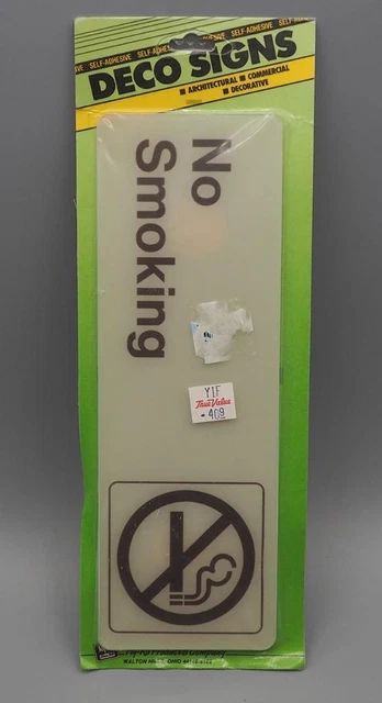 Deco Letrero Hy-Ko Prohibido Fumar Autoadhesivo
