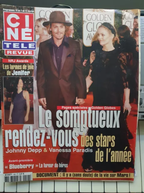 cine tele revue no 406 - fevrier 2004 vanessa paradis Johnny deep - Jenifer