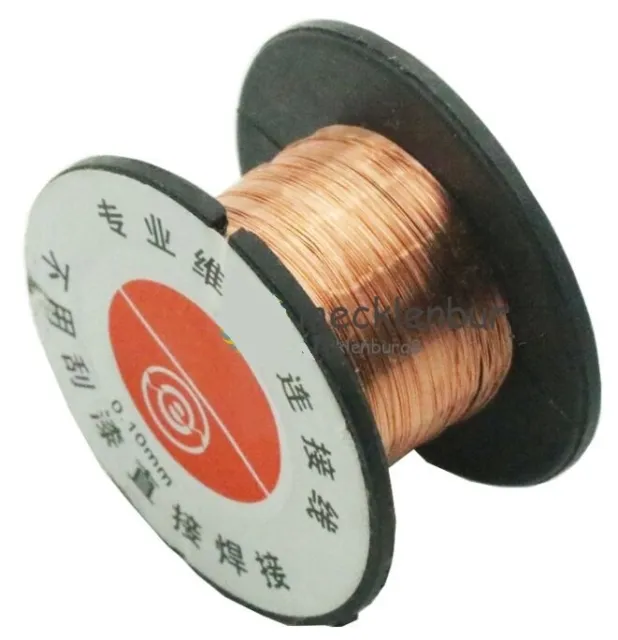 10m 0.1mm Enamelled Copper Solderable Jumper Repair Wire