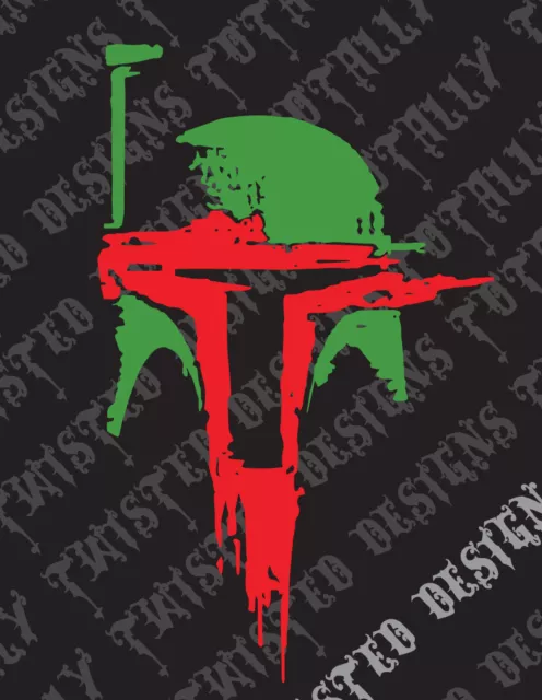 Star Wars Boba Fett Helmet abstract car truck vinyl decal sticker mandalorian