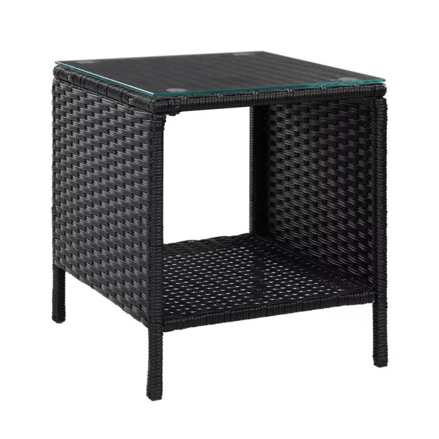 Gardeon Side Table Coffee Patio Outdoor Furniture Rattan Desk Indoor Garden