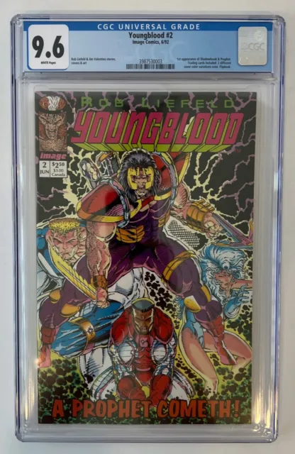 Youngblood # 2 CGC 9.6 NM+ 1st Appearance Prophet And Shadowhawk Rob Liefeld