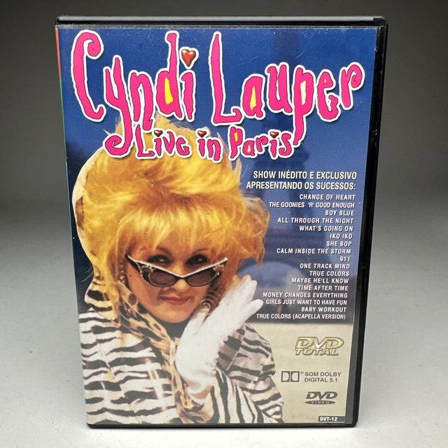 CYNDI LAUPER LIVE in Paris DVD March 12, 1987 OOP Brazilian Import