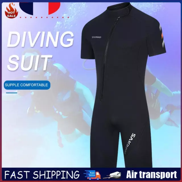 Men 2mm Neoprene Wetsuit Safety Protection for Underwater Surfing (L) FR