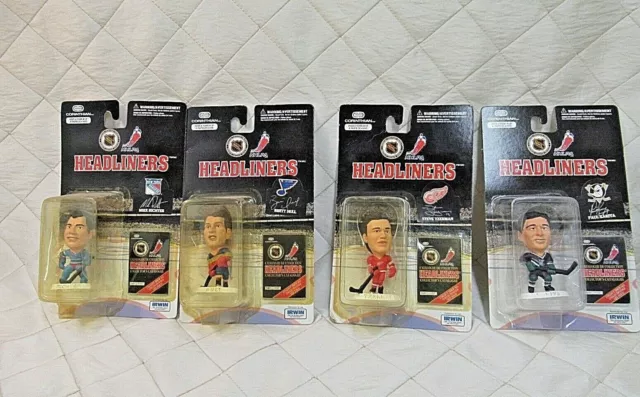 Corinthian Headliners 1997 Irwin NHL Action Figures Richter Hull Kariya Yzerman