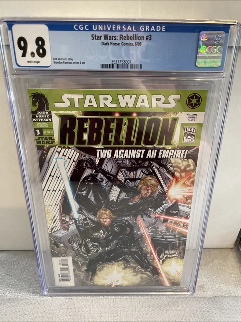 Star Wars Rebellion #3 Cgc 9.8 2006 Dark Horse Key Low Census