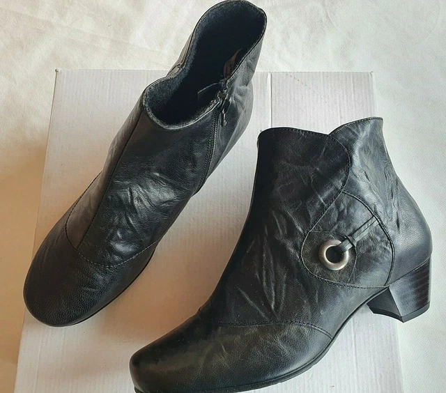 Bottines en cuir neuves Artika soft modèle Penjab noires taille 36 (pa)