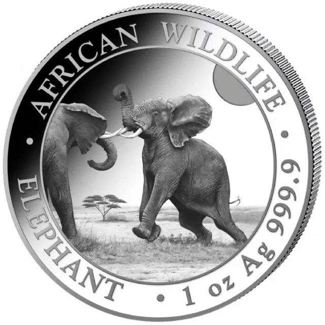 SOMALIA ELEPHANT ELEFANTE 2024 1 oncia argento 9999 silver oz