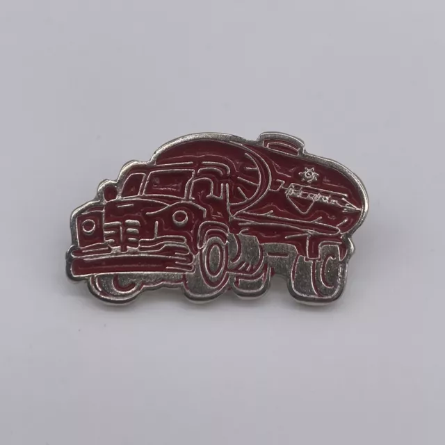 Vintage Red Semi Truck Lapel Hat Pin