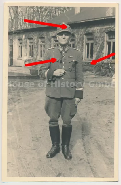 121370, Portraitfoto, Polizei (MOTORISIERTE) GENDARMERIE, Feldspange Orden Spieß