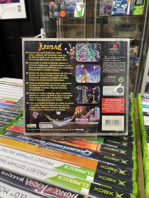NOTICE + JAQUETTES AVANT/ARRIÈRE - RAYMAN - SONY PS1 PAL EURO Booklet + Covers
