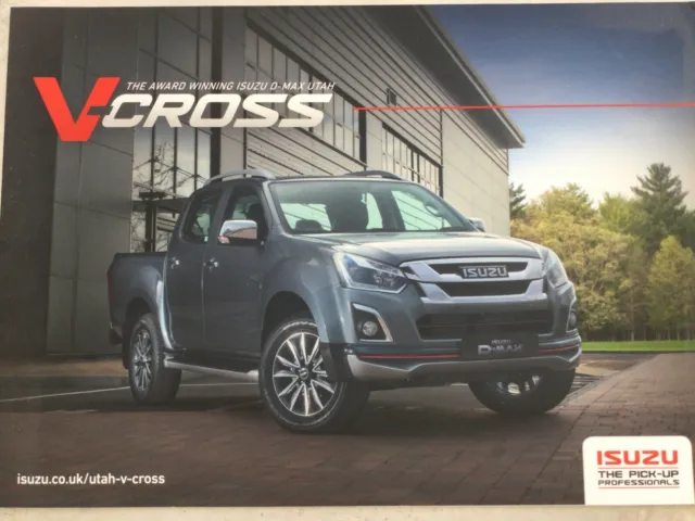 Isuzu D- Max Utah V-Cross UK Market Car Sales Brochure - 2019