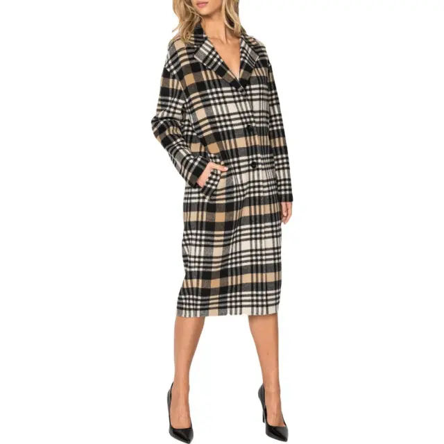 LAMARQUE Womens Coppola Tan Cold Weather Midi Wool Coat Outerwear XS BHFO 1498