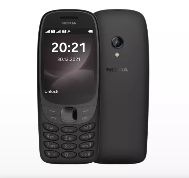 Nokia 6310 8MB - Black Unlocked Dual SIM 2.8"(7.1cm) Display Mobile Phone Radio