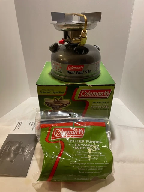 Stufa Da Campeggio Coleman Sportster II Dual Fuel, Nuovo In Scatola