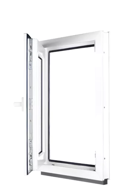 Fenêtre PVC Blanc Triple Vitrage Verre isolant d'ouverture Droite et Gauche 3