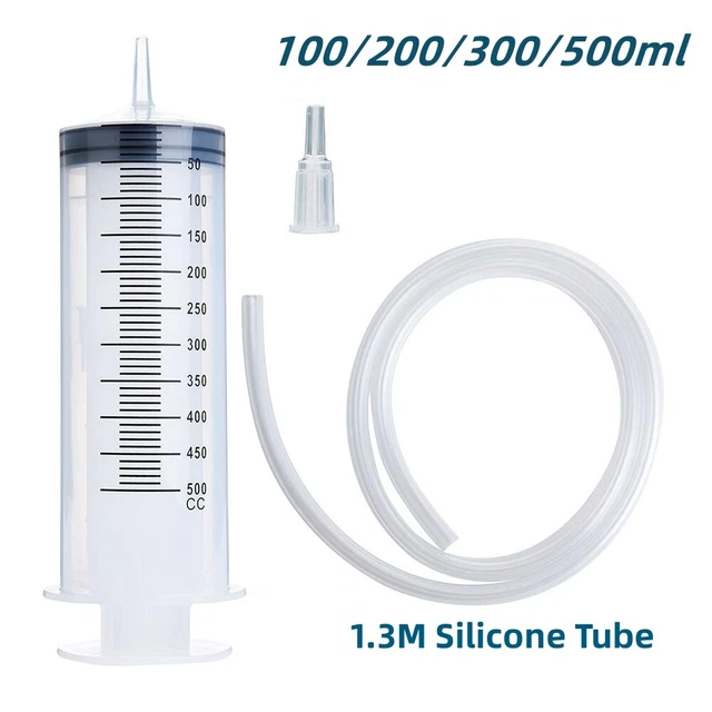 100-500ml Einmalspritzen Liquidspritzen Blasenspritzen Einwegspritzen + Schlauch