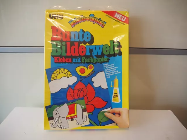 UHU Kleb + Spiel, Bunte Bilderwelt, Neu, 70er - 80er Jahre