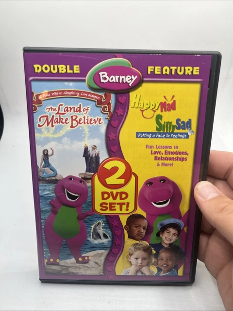 BARNEY THE LAND of Make Believe/Happy Mad Silly Sad (DVD, 2005