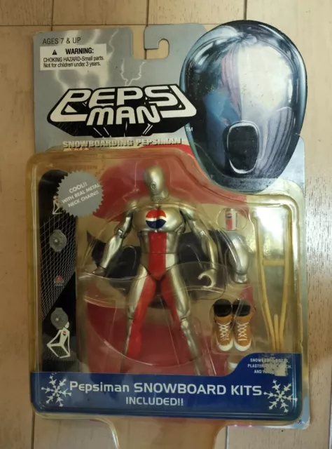 PEPSI MAN Snowboarding Pepsiman Snowboard Kits Ultra Free Pose Figure　Unopened