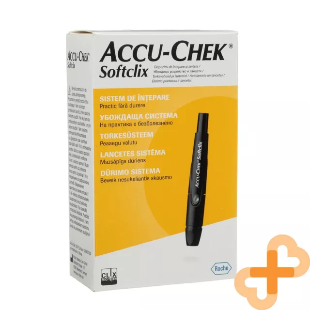 ACCU-CHEK softclix Kit Punzón Y 25 Aguja Set Glucosa en la Sangre Nivel Test