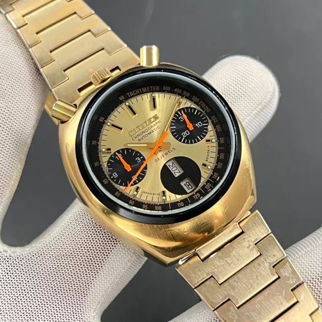 VINTAGE CITIZEN BULLHEAD Brad Pitt Chronograph Automatic Japan Watch 67 9020 1 999.00 PicClick UK