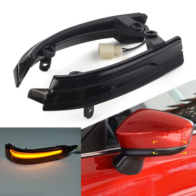 LED Rearview Mirror Dynamic Turn Signal Light For Mazda 3 Axela 6 Atenza 17-2019