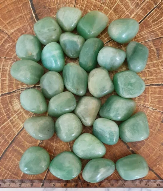 100g GREEN AVENTURINE Healing Crystals Polished Tumblestones Wholesale Bulk
