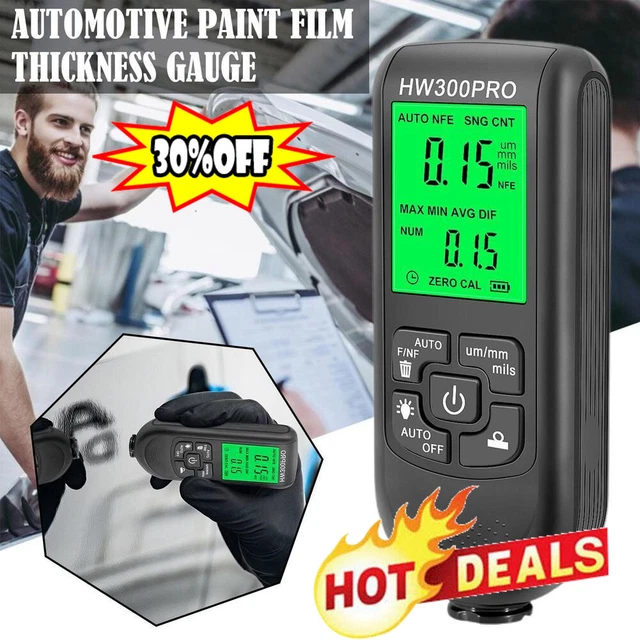 2024 HOT DIGITAL Car Paint Thickness Tester Coating Film Measuring ...