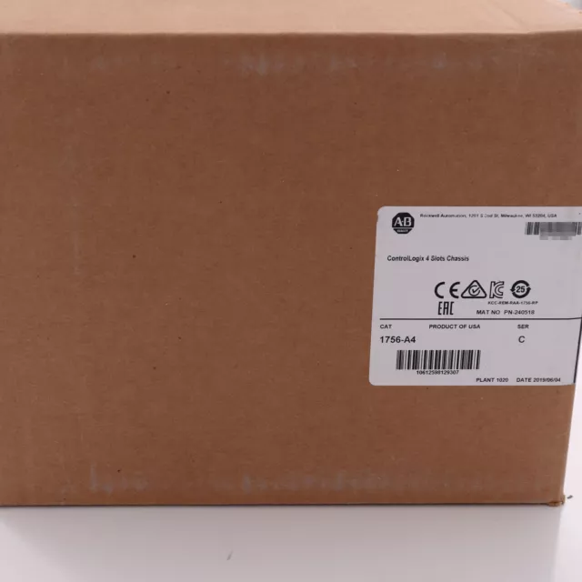 1 PCS New Factory Sealed AB 1756-A4 ControlLogix 4 Slots Chassis 1756A4 In Stock